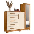 Cômoda New Master Com Espelho, 2 Portas E 5 Gavetas - Pr Móve