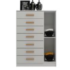 Cômoda New Mônaco Mdp Corrediça Plástica  Branco