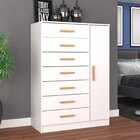 Cômoda New Mônaco Mdp Corrediça Plástica  Branco