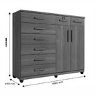 Comoda New Triunfo 8 Gavetas 2 Portas 2 Prateleira Cinamomo