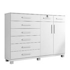 Cômoda New Triunfo 8 Gavetas 2 Portas Branco