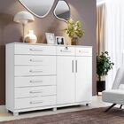 Cômoda New Triunfo 8 Gavetas 2 Portas Branco