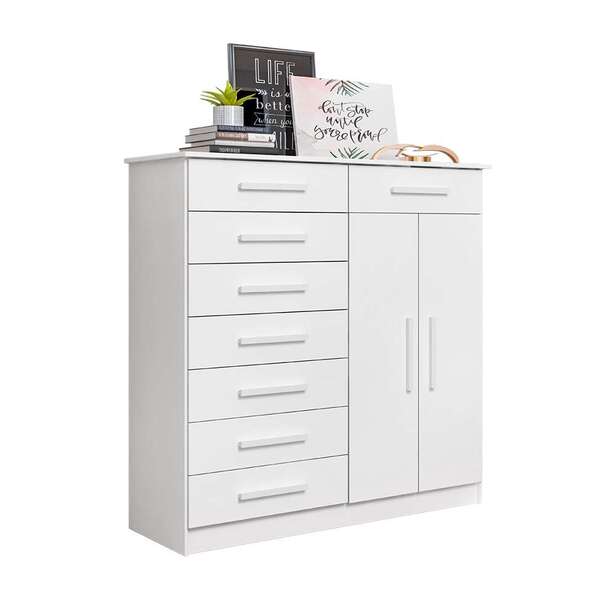 Cômoda New Verona 2 Pt 8 Gv Branca