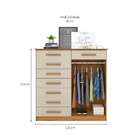 Cômoda New Verona 2 Pt 8 Gv Carvalho E Off White