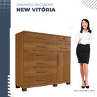 Cômoda New Vitória 1 Porta 8 Gavetas Benetil Cinamomo
