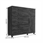 Cômoda New Vitória 1 Porta 8 Gavetas Benetil Cinamomo/off