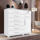 Comoda New Vitoria 8 Gavetas 1 Porta 1 Prateleira Branco