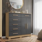 Cômoda New Xangai Nature/titanium - Albatroz