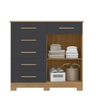 Cômoda New Xangai Nature/titanium - Albatroz