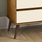 Cômoda Nina 5 Gavetas Espaçosas Pés Palito Retrô Decoração Qu