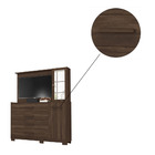 Cômoda Nina Com Espelho Tv 43 2 Portas 4 Gavetas Cedro Bnn De