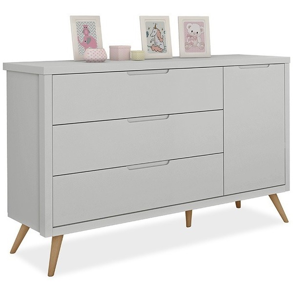 Comoda Old Clean Com Sapateira Comoda Infantil Mdf 3 Gavetas