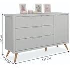 Comoda Old Clean Com Sapateira Comoda Infantil Mdf 3 Gavetas