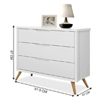 Cômoda Old Clean Plus Branco/nature – Planet Baby Móveis