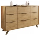 Cômoda Olímpia 9 Gavetas 100% Mdf Amendoa - Europa Móveis