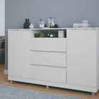 Cômoda Organizadora 3 Gavetas 2 Portas Vênus Branco - Rede Mó