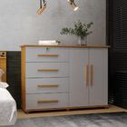 Cômoda Organizadora Com Prateleira Interna E 4 Gavetas Jade N