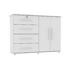 Cômoda Organizadora Com Prateleira Interna E 4 Gavetas Jade N