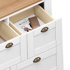 Cômoda Organizadora Compacta Buffet Madeira 7 Gavetas Bolton