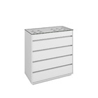Cômoda Organizadora Ellie 5 Gavetas Branco C02 - D'rossi