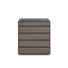 Cômoda Organizadora Ellie 5 Gavetas Cinza Pérola C02 - D'rossi