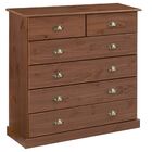 Cômoda Organizadora Madeira 6 Gavetas Paris Castanho