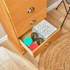 Cômoda Organizadora Madeira Maciça 5 Gavetas Mel Paris