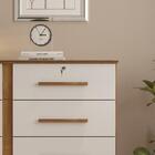 Cômoda Organizadora Para Quarto 8 Gavetas Zara - Canela/off W