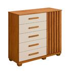 Comoda Orion Quarto Com 5 Gavetas E 1 Porta Ripada