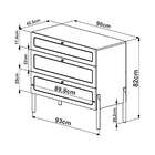 Cômoda Oslo 3 Gv Hanover