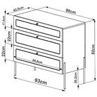 Cômoda Oslo 3 Gv Hanover