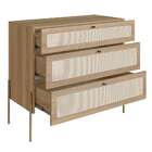 Cômoda Oslo 3 Gv Hanover E Dourada