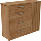 Cômoda Palacius Caemmun Com Aplique Ripado Em Mdp