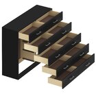 Cômoda Para Quarto 10 Gavetas Caribe Preto