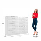 Comoda Para Quarto 10 Gavetas Marbela Branco