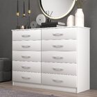 Comoda Para Quarto 10 Gavetas Marbela Branco