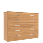 Cômoda Para Quarto 10 Gavetas Marbela Cinnamomo