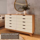 Cômoda Para Quarto 10 Gavetas Mdf Alice Yescasa Off White / C