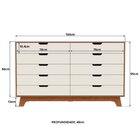 Cômoda Para Quarto 10 Gavetas Mdf Alice Yescasa Off White / C