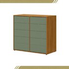 Cômoda Para Quarto 10 Gavetas Melinda Freijó / Verde