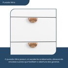 Cômoda Para Quarto 1 Porta 3 Gavetas Magia Branco