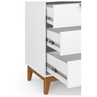 Cômoda Para Quarto 1 Porta 3 Gavetas Magia Branco