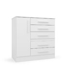 Cômoda Para Quarto 1 Porta 5 Gavetas Advantage Branco