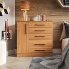 Cômoda Para Quarto 1 Porta 5 Gavetas Advantage Freijó