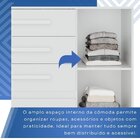Cômoda Para Quarto 1 Portas 4 Gavetas Pérola Expresso Móveis