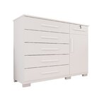 Cômoda Para Quarto 1 Portas 6 Gavetas Jade Expresso Móveis Br