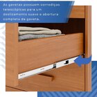 Cômoda Para Quarto 1 Portas 6 Gavetas Jade Expresso Móveis Ci