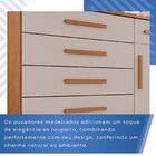 Cômoda Para Quarto 1 Portas 6 Gavetas Jade Expresso Móveis Ci