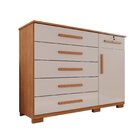 Cômoda Para Quarto 1 Portas 6 Gavetas Jade Expresso Móveis Ci