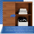 Cômoda Para Quarto 1 Portas 6 Gavetas Jade Expresso Móveis Ci